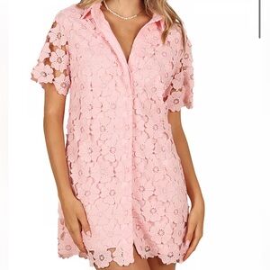NWT PETAL & PUP
Tallie Button Up Mini Dress